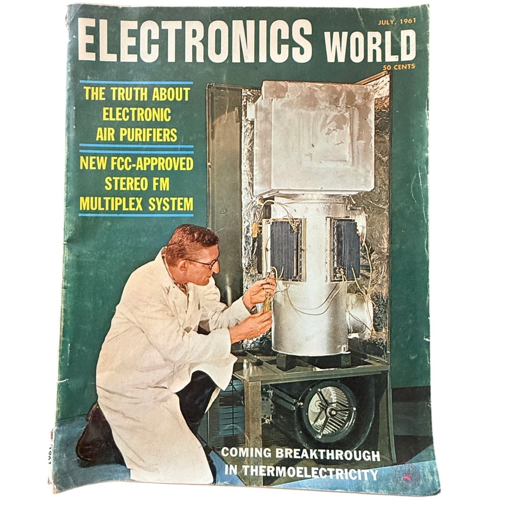 Vintage Electronics World Magazine July 1961 FM Multiplex Stereo Radio History
